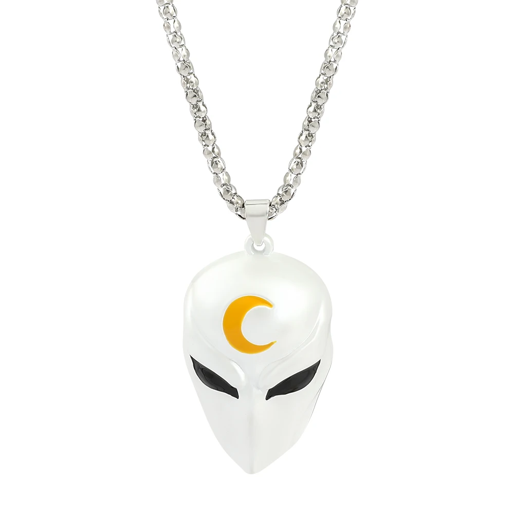 Marvel Surrounding The Avengers Figure Necklace Superhero Moon Knight Pendant Neck Chain Jewelry for Fashion Party Necklace