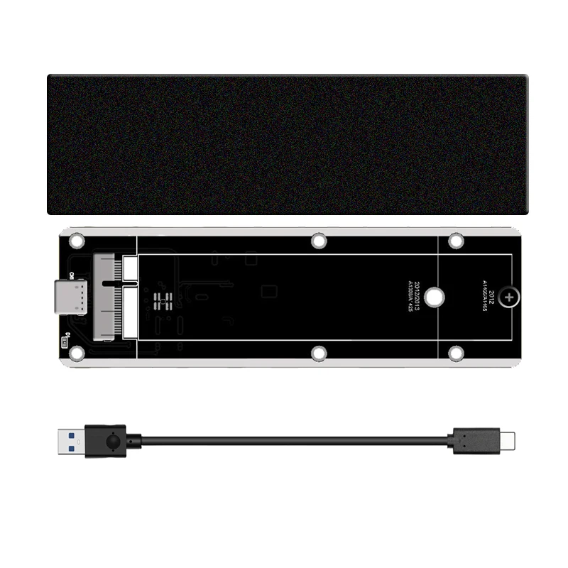 Für macbook 3,2 air a1425 a1398 a1465 a1466 ssd gehäuse ultra dünne aluminium legierung usb3.0 gen2 6gbps m.2 sata ssd box ssd gehäuse – Detail 1