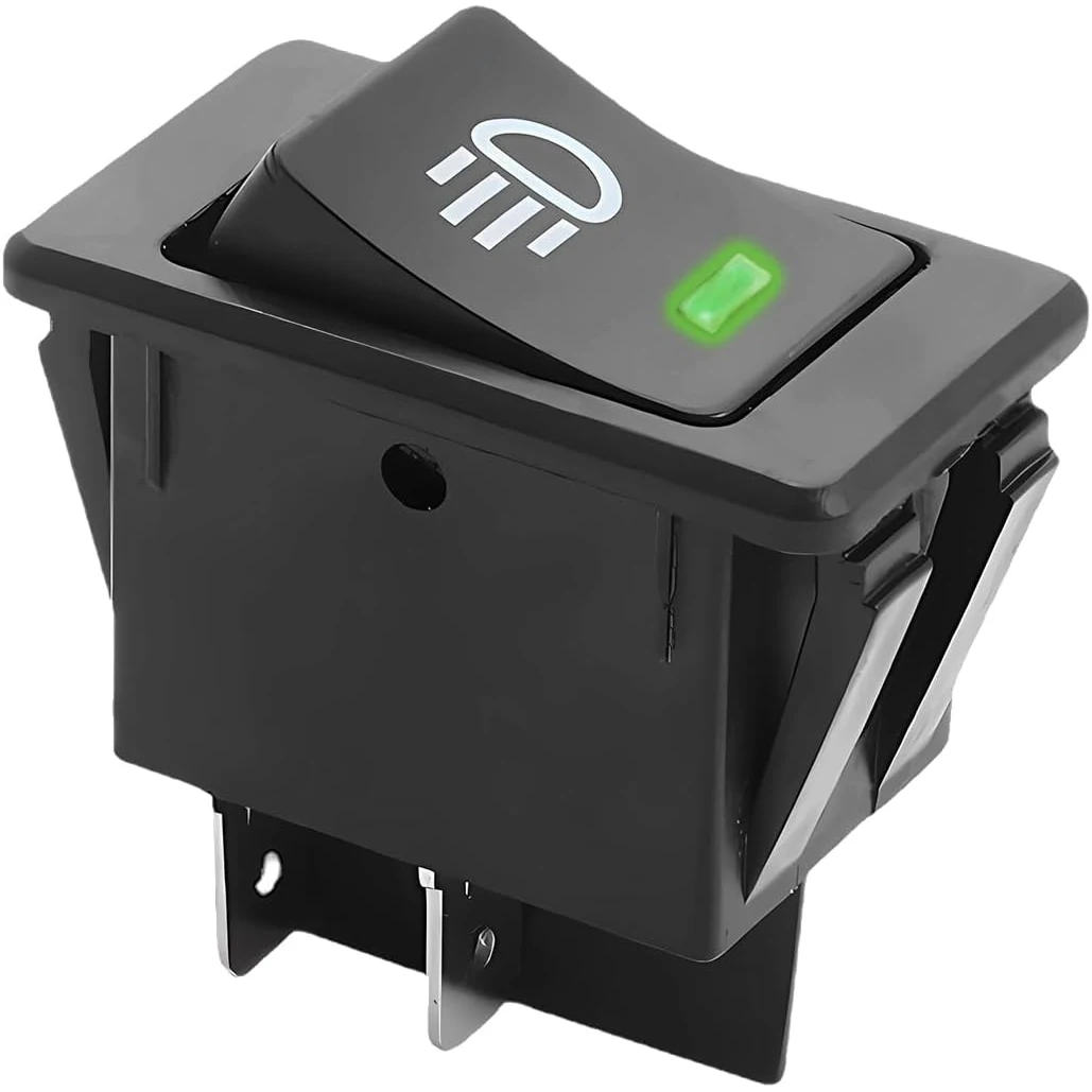 Auto-Nebelscheinwerfer-Kippschalter, 4-polig, 12 V, 35 A, EIN/Aus, SPST, Nebelscheinwerfer, Kippschalter mit LED-Licht, Wippschalter für Wohnmobil, LKW
