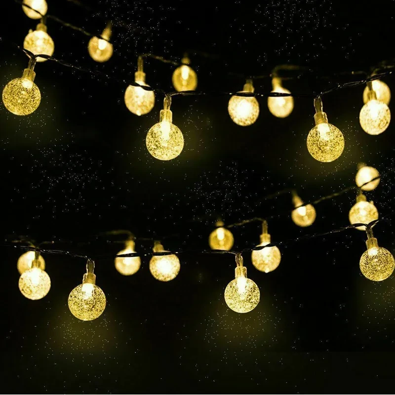 Imagem -04 - Impermeável Solar Powered String Luz Caminho Jardim Quintal Decor Lamp ao ar Livre 30 Leds