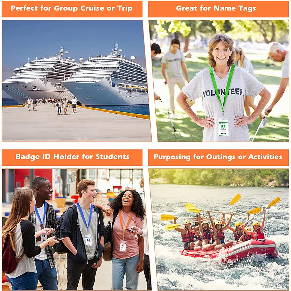 حافظة شارة الهوية، حامل بطاقات الهوية الواقية، حامل شارة، حامل معرف الحبل الملون لمكتب الحدث المدرسي