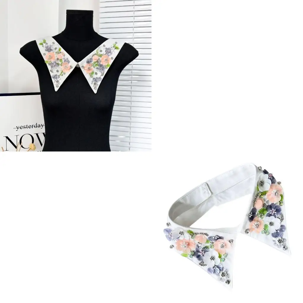 

Модный вышитый бисером воротник шейного платка для формального наряда вечернего платья дам