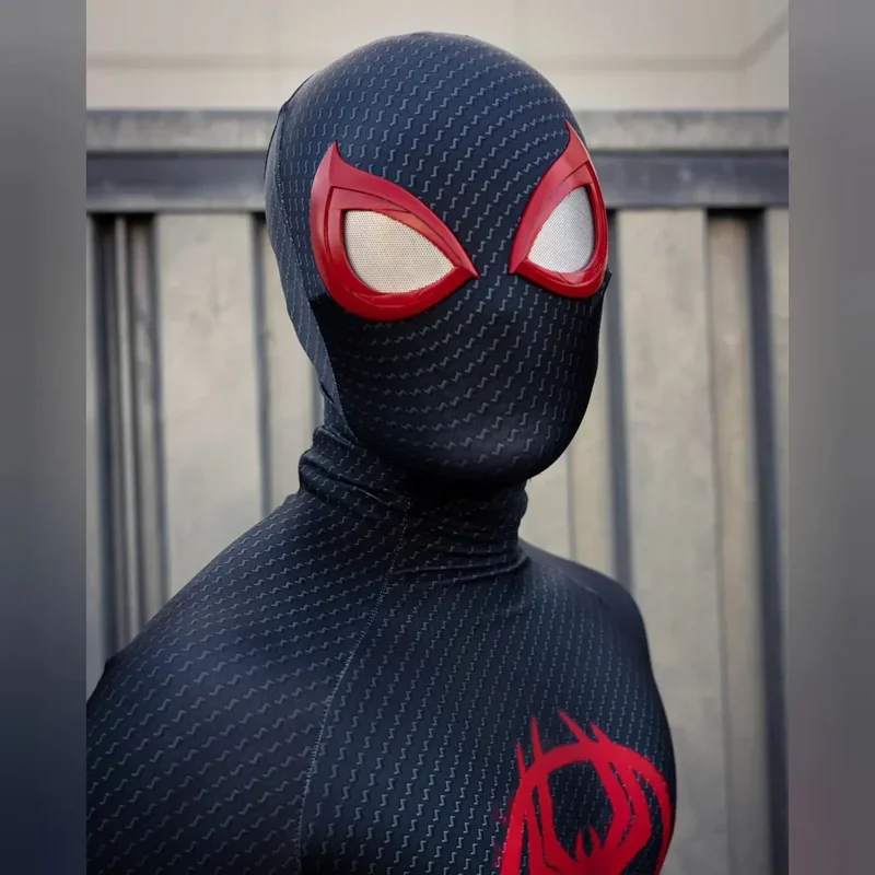 Il più nuovo Anime Spider Cosplay Miles Morales COSPLAY Costume 3D Stampa nel versetto Supereroe Halloween Zentai Body per Ki @ 0Z *