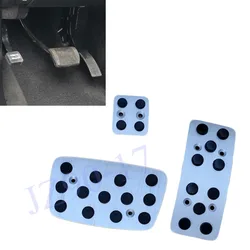 Non Slip Car Brake Accelerator Pedal Pedales Styling Plate Cover Pad Fit For Jeep Grand Cherokee WK2 2011-2017 Accessories