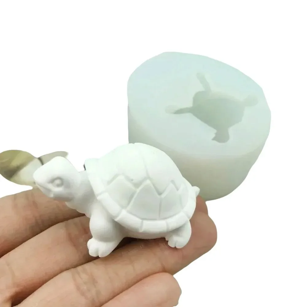1Pc Small Turtle Silicone Mold, Suitable for Polymer Clay, Soap, DIY Crafts, Candles, and Aromatherapy Making - Durable and Easy to Use