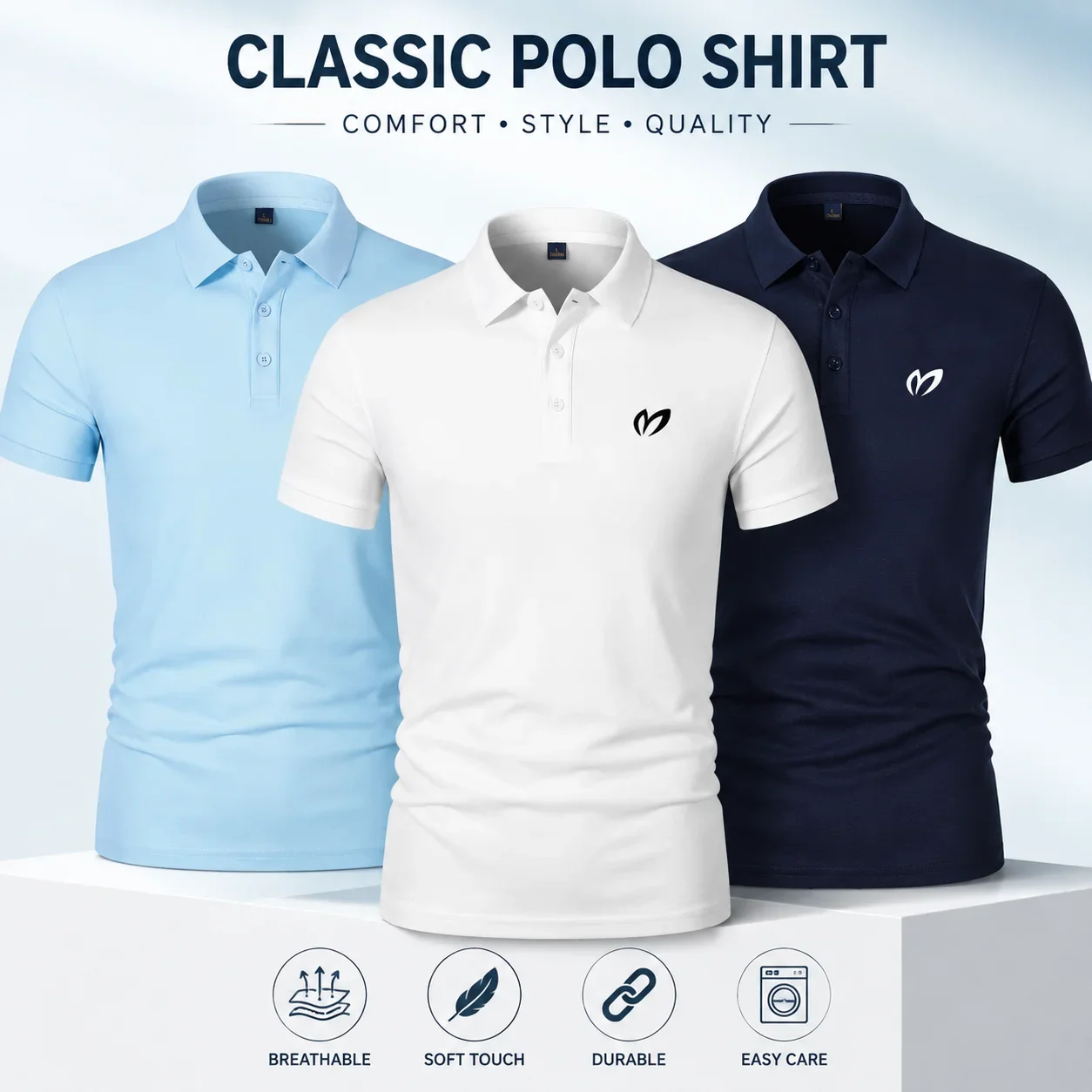 Men's Golf Polo Shirt Business Casual Summer Shirts Fashion Short Sleeve T-shirt Top Golf Clothing Outdoor Sports Golf Wear