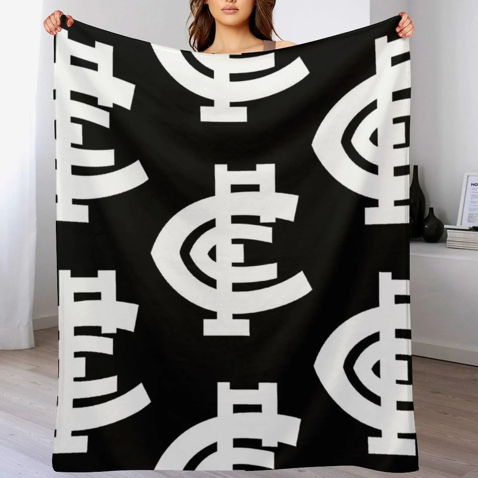 

Carlton-logo Throw Blanket Ultra Soft Flannel Fleece Blanket for All Seasons