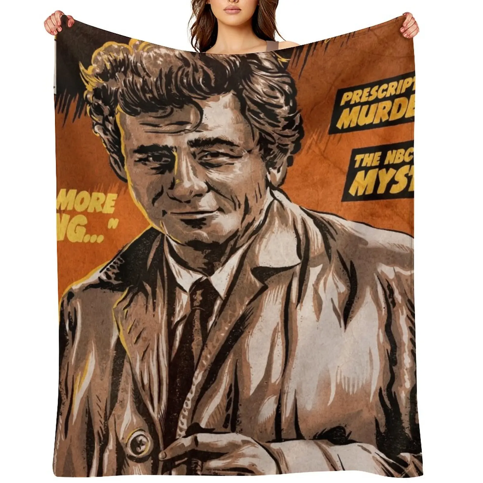

Columbo TV Show Comic Throw Blanket Flannels Tourist Baby Summer Blankets