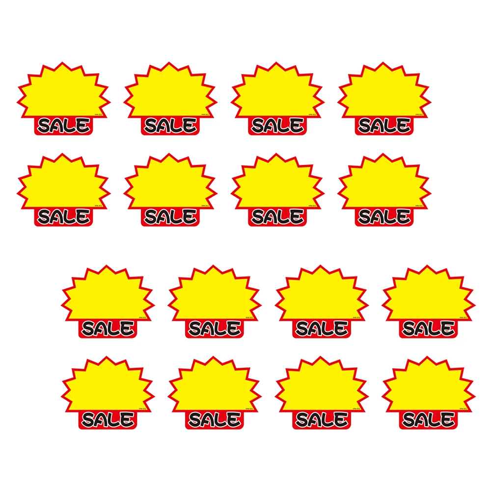 

50 pcs Tag Promotional Price Signs Store Signs Retail Advertising Tags for Sales Events Promotions Folder Labels Durability