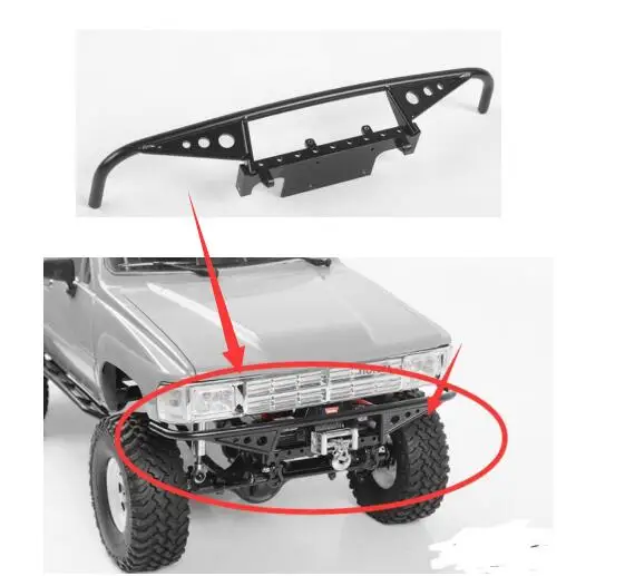 1/10 RC Tough Armor Tube Wince Bumper For 1985 4Runner 4WD Trail Finder 2  RTR/KIT TF2 Mojove  G2 gelande II LWB Pick Up Truck