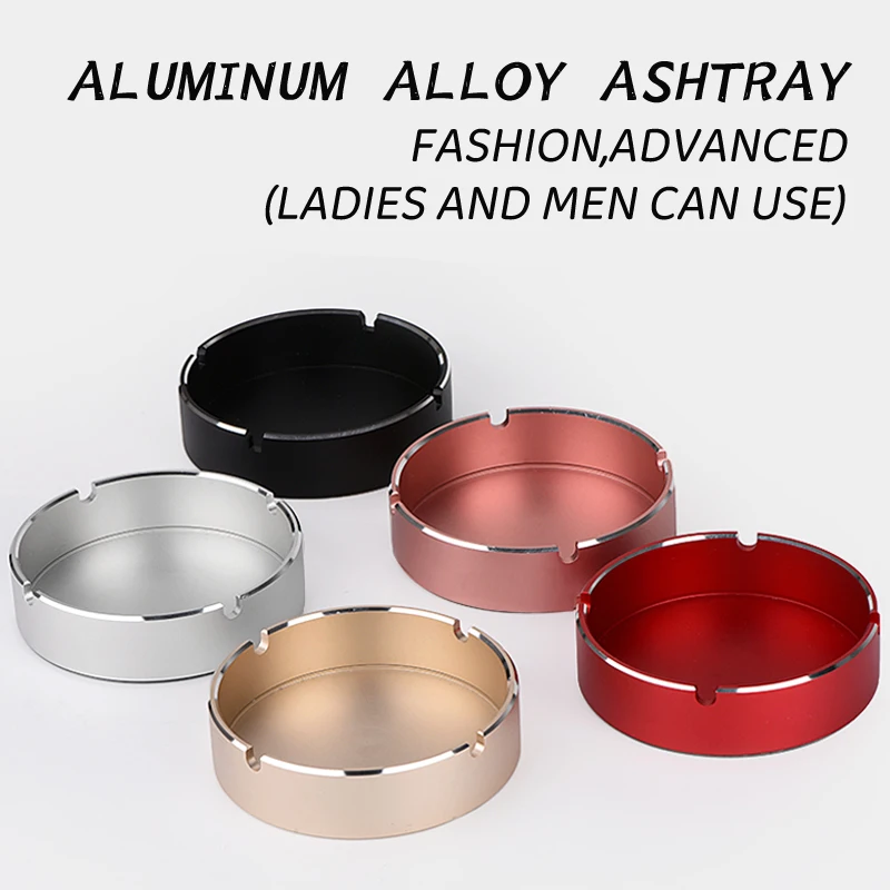 Fashion Aluminum Ashtray Senior Home Living Room Office Hotel Coffee Shop Restaurant Beauty Salon Metal Ladies And Men Can Use