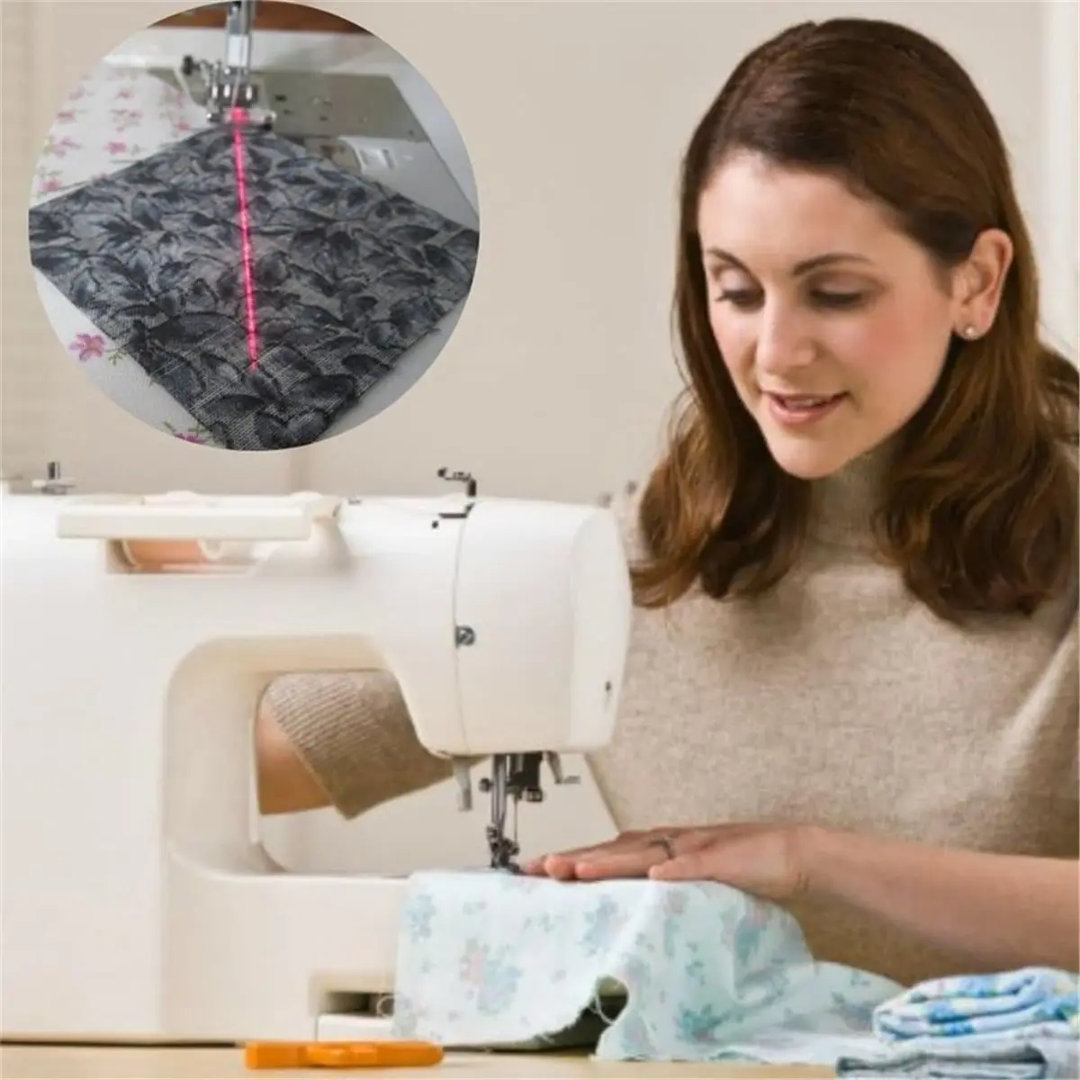 MALL Laser Vision Guide.Sewing Machine Quilting Light, Sewing and Quilting Notion for Precise Stitching US Plug Crosshair