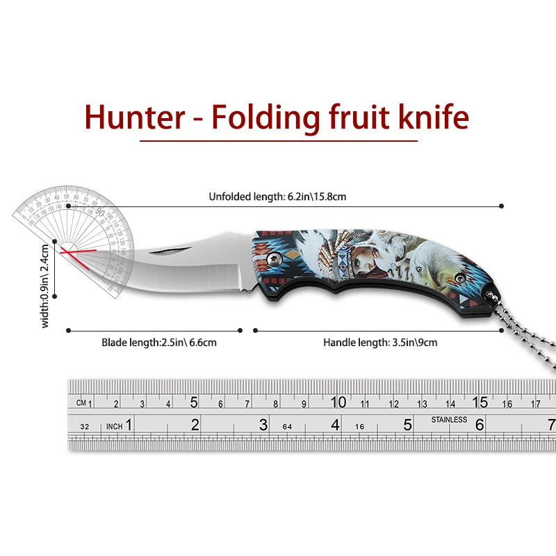 Knife Folding knife Outdoor pocket knife Folding knife Wilderness camping portable stainless steel outdoor knife fruit knife