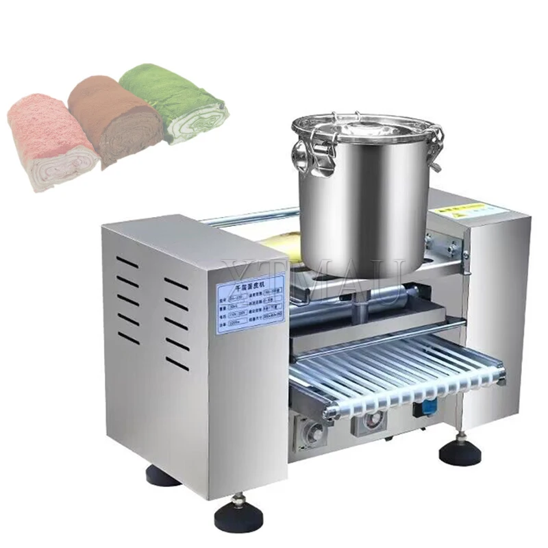 Fully Automatic Thousand Layer Cake Machine Commercial Multifunctional Pancake Skin Towel Roll Pancake Machine