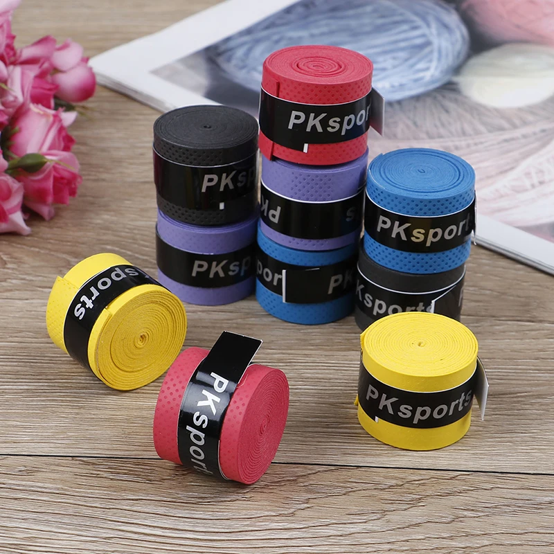 10pcs Tennis Squash Racquet Grip Tape Fishing Rod Sweatband Sport Grip Sweatband Durable Absorbent for Racquet Sports