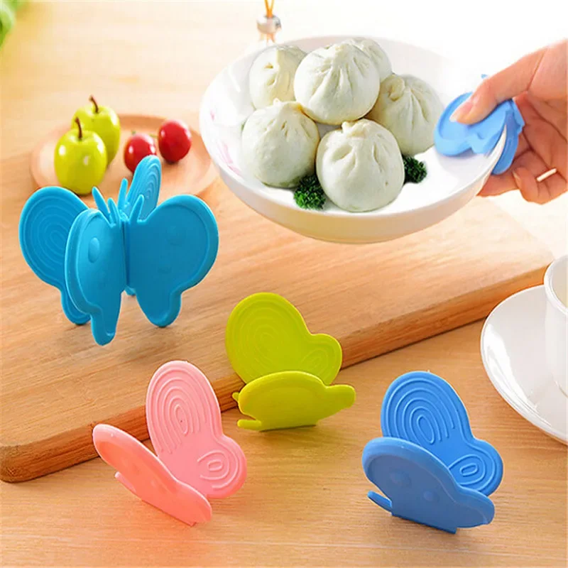 1 pz piatti da cucina forno in Silicone guanto da dito isolato termicamente carino cottura a microonde Gripper antiscivolo presina utensili da cucina