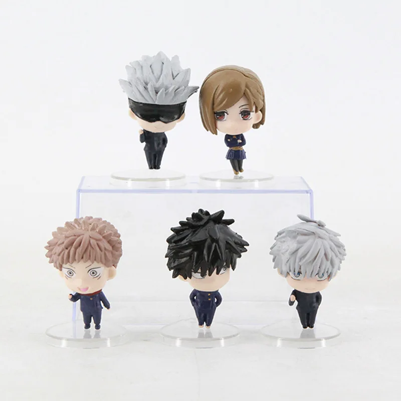 5cm Anime Kugisaki Nobara Jujutsu Kaisen Gojo Action Figure Itadori Yuji Q Version Megumi Toys Geto Suguru Figures PVC Doll Gift