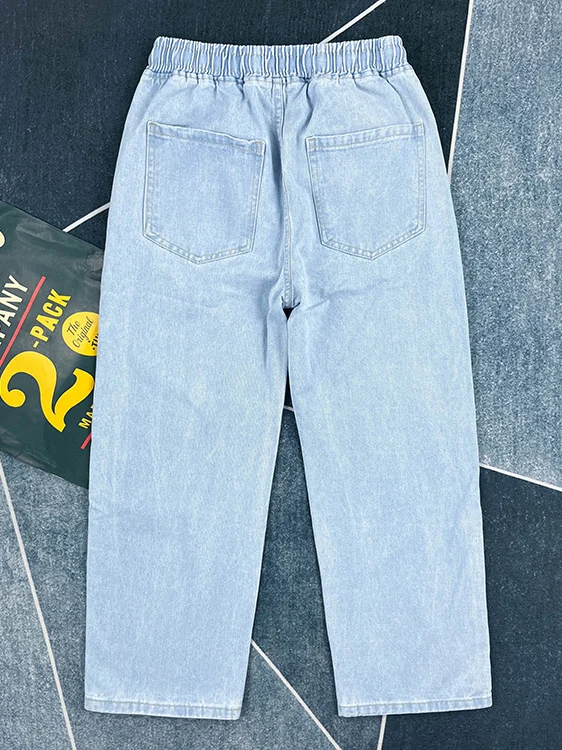 

Мужские джинсы прямого кроя из тонкого денима на весну, повседневные, свободные, классические, из хлопка, дышащие, комфортные, прямые...