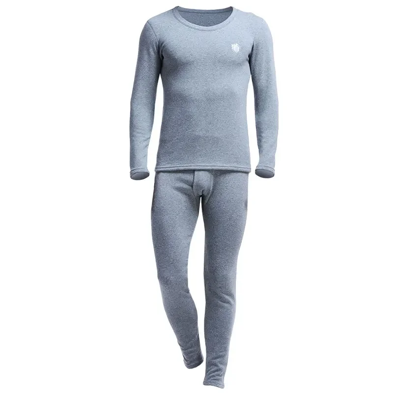 

Осенне-зимний мужской кашемировый толстый зимний облегающий молодежный хлопковый свитер с круглым вырезом, комплект теплого нижнего белья
