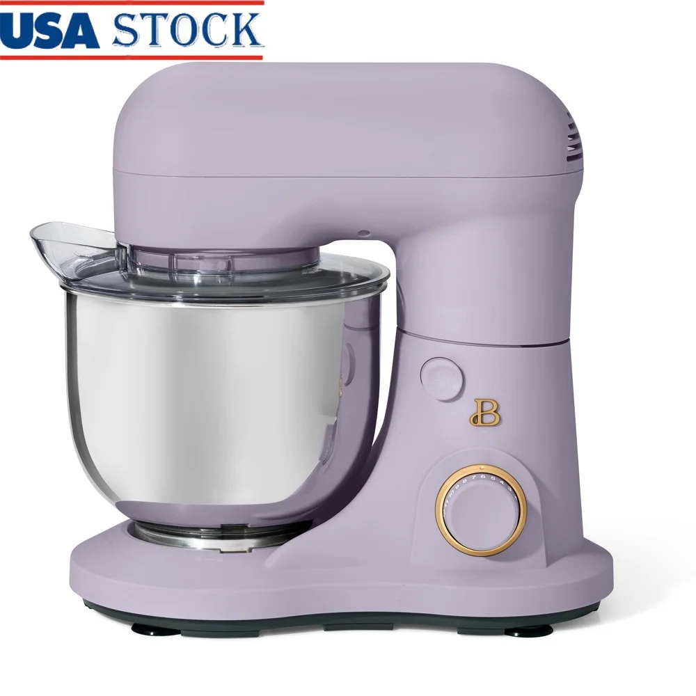 3,5 Qt Standmixer mit neigbarem Kopf, 300 W, leistungsstarker 12-Gang-Flachrührer, Teighaken, Schneebesen, spülmaschinenfest, kompaktes Design
