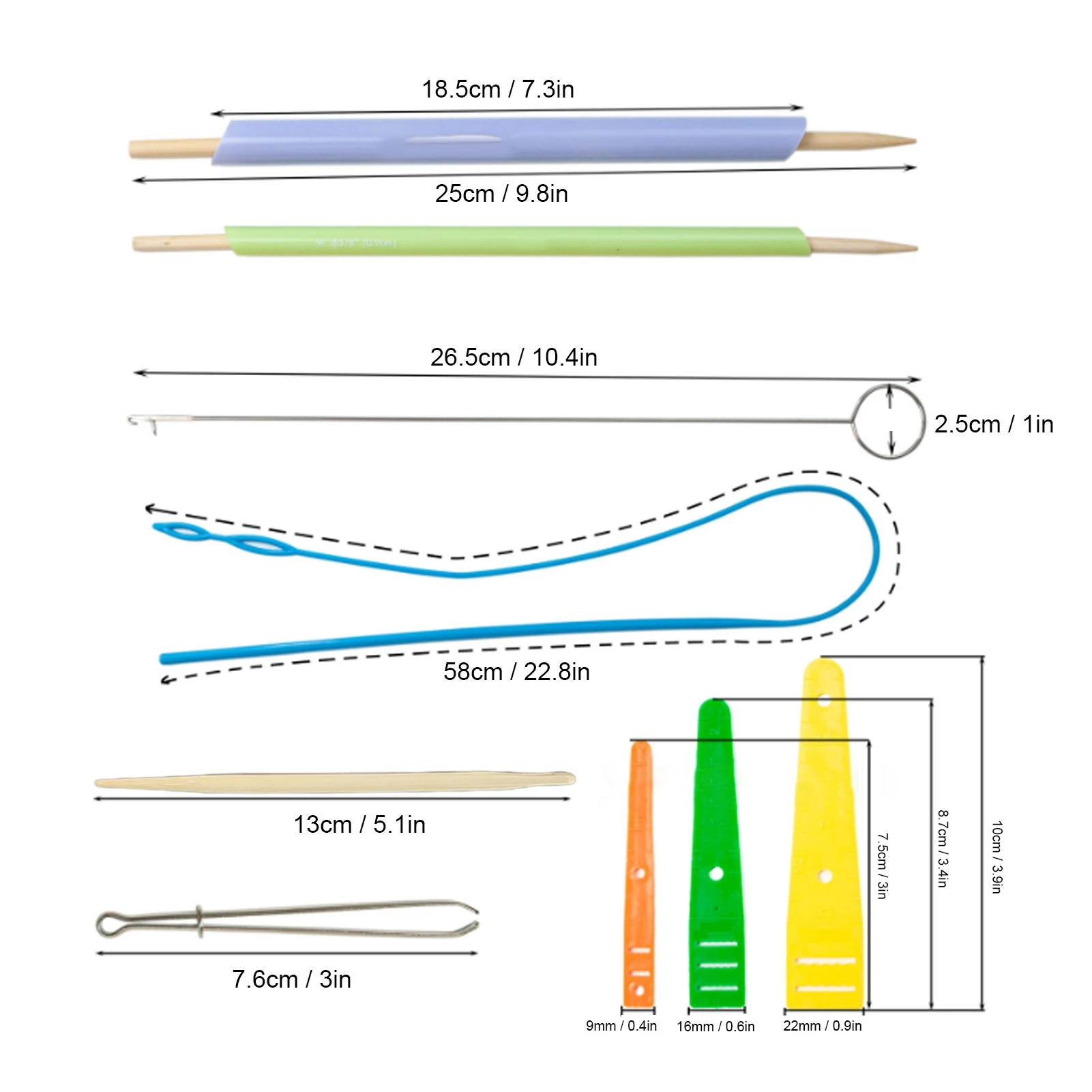 Fabric Tube Turning Threading Tool Elastic Drawstring Fabric Tube Turner Sewing Tools for DIY Bow Tie