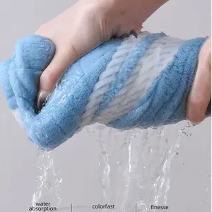 Square spiral bath towel, fast drying, absorption of water, dry hair, solid, soft color, household and diary, designer 8 Main Bath Towel Sales - №5