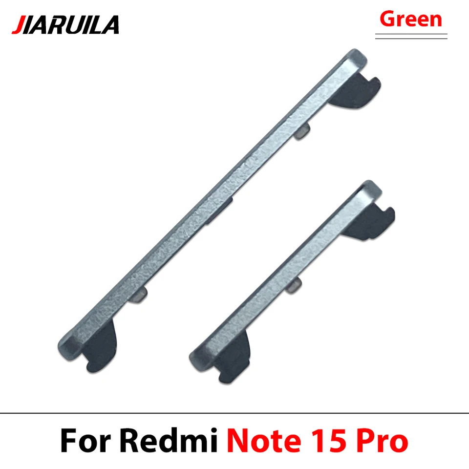 Botón lateral de volumen arriba/abajo para Xiaomi Redmi Note 15 Pro Plus Note 15 5G, botón de volumen y teclas laterales de encendido, piezas de repuesto 2