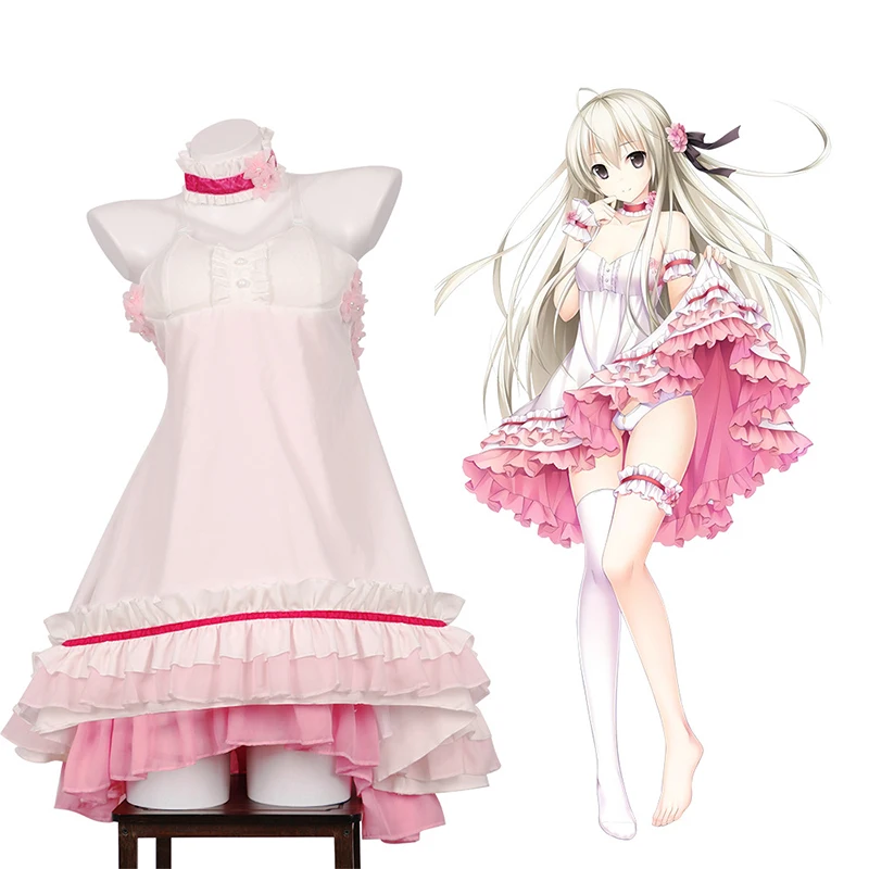 

Kasugano Sor Cosplay Costume Anime Yosuga No Sora Pink Dress Role Play Halloween Outfit For Women 2025 Hot SALE