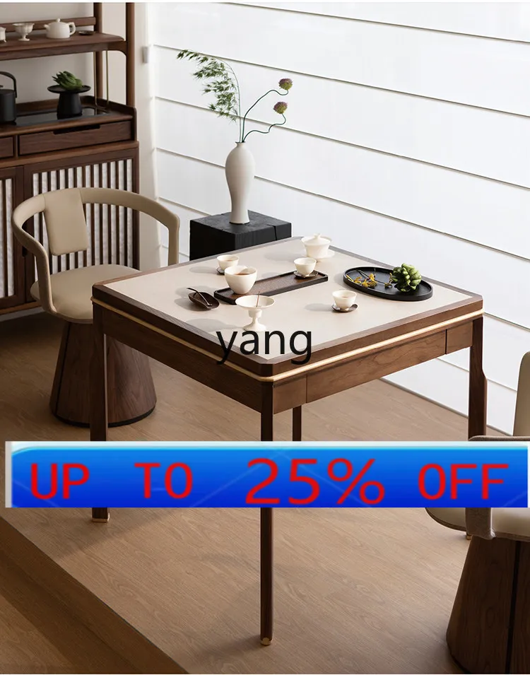 

LMM Song-style aesthetic rock slab tea table square black walnut balcony tea tea table