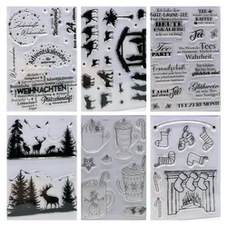 New German Clear Stamp / Seal For DIY Scrapbooking / Album Decorative Clear Stamp Sheets A5103