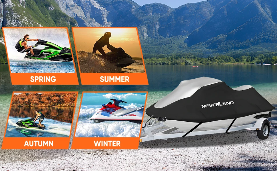 Waterproof Jet Ski Cover for 3-Seat Personal Watercraft — detail 6