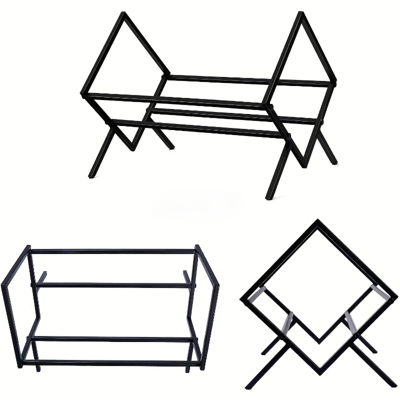 

Vinyl Record Storage Rack - Sturdy Iron Frame