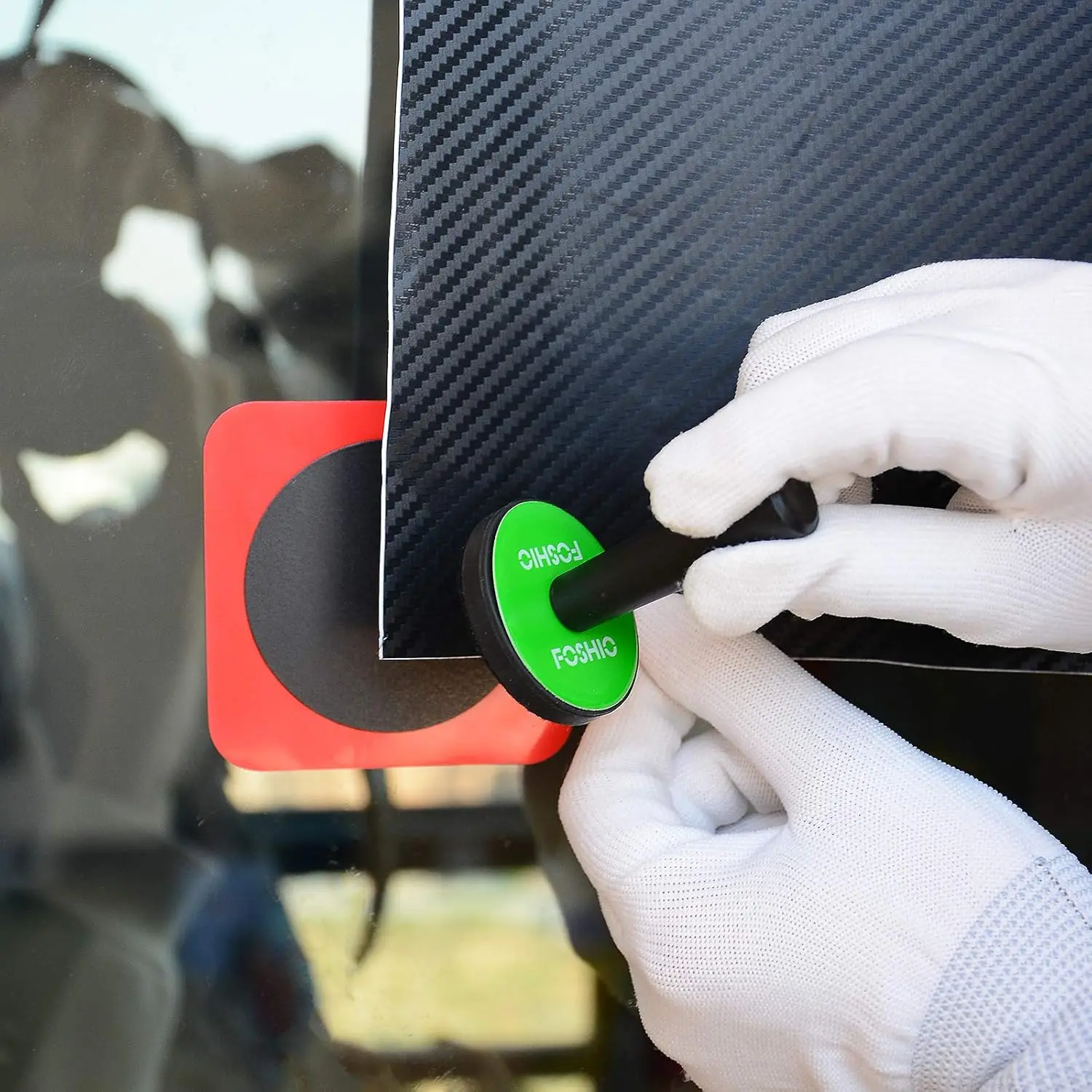FOSHIO Green Car Viny Wrap Magnet Holders Window Tint Film Glass Gripper Fixing Tools Craft Sign Making Positioning Accessories