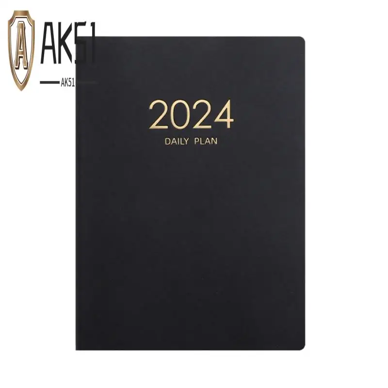 

AK51-2024 Plan Notebook Calendar Thickened Daily Plan Notebook Weekly Notebook Office School Supplies