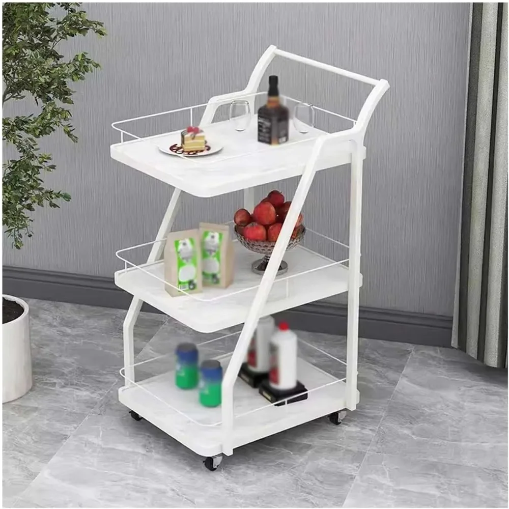 

Kitchen Island Trolley Carts Rolling Bar Cart, Bar Serving Cart with Handle for Living Room, Kitchen,Dining Rolling Kitchen cart