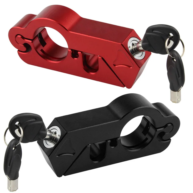 Motorcycle Grip Lock Security Safety Handlebar Handset Locking Fit Scooter ATV Dirt Street Bikes Anti Theft