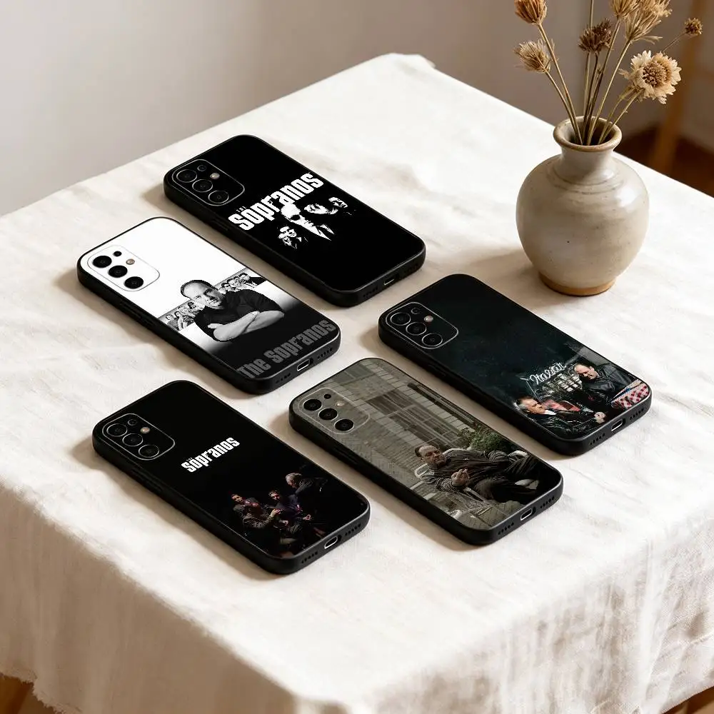 

The-e S-sopranos Phone Case For Samsung S25,S24,S21,S22,S23,S30,Ultra,S20,Plus,Fe,Soft Silicone Black Cover