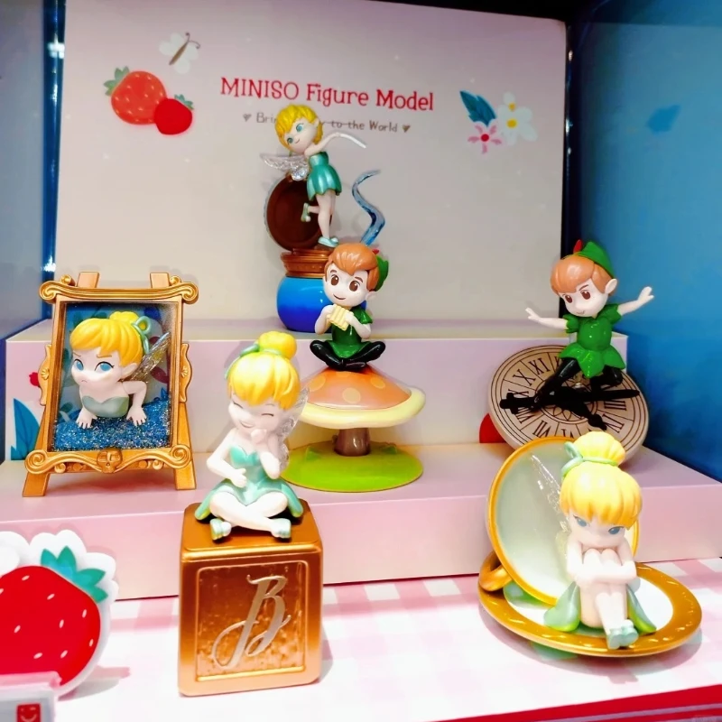 الأصلي بيتر بان فقدت الكنز سلسلة صندوق أعمى أنيمي الشكل بيتر بان أنيمي الشكل صندوق غامض مكتب الديكور صندوق دمى هدايا