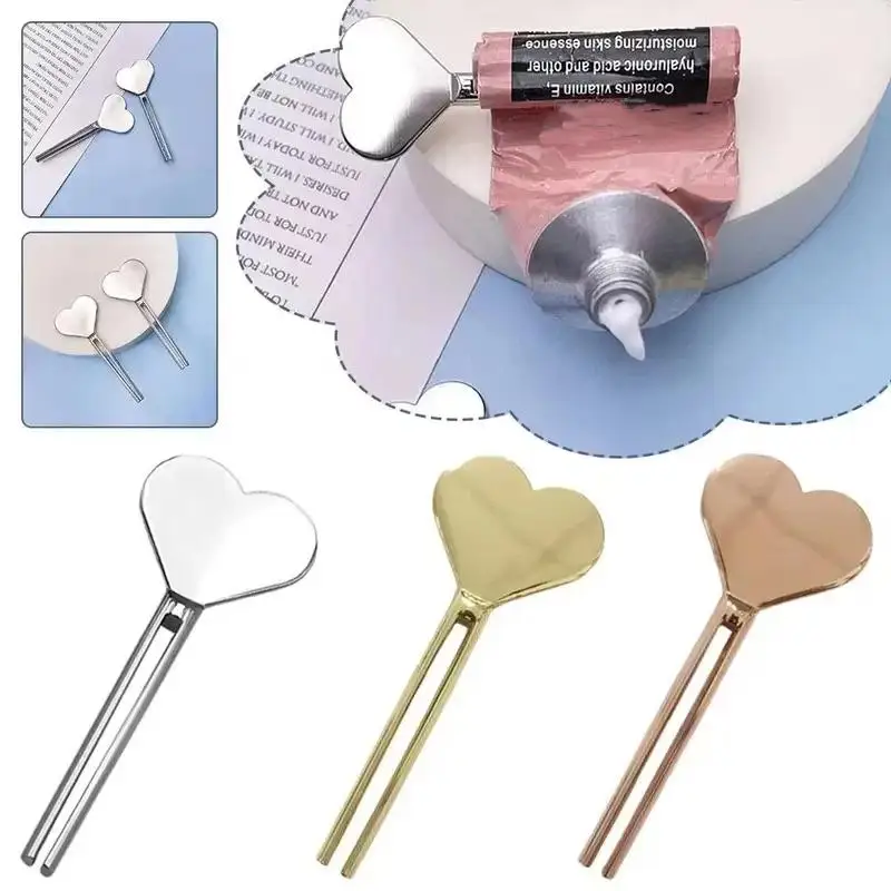 1 Stück Tuben-Pressklemme, manueller rotierender Metall-Zahnpastenausdrücker für Kosmetik, Hautpflege, Handlotion, Haarfärbemittel. – Detail 2