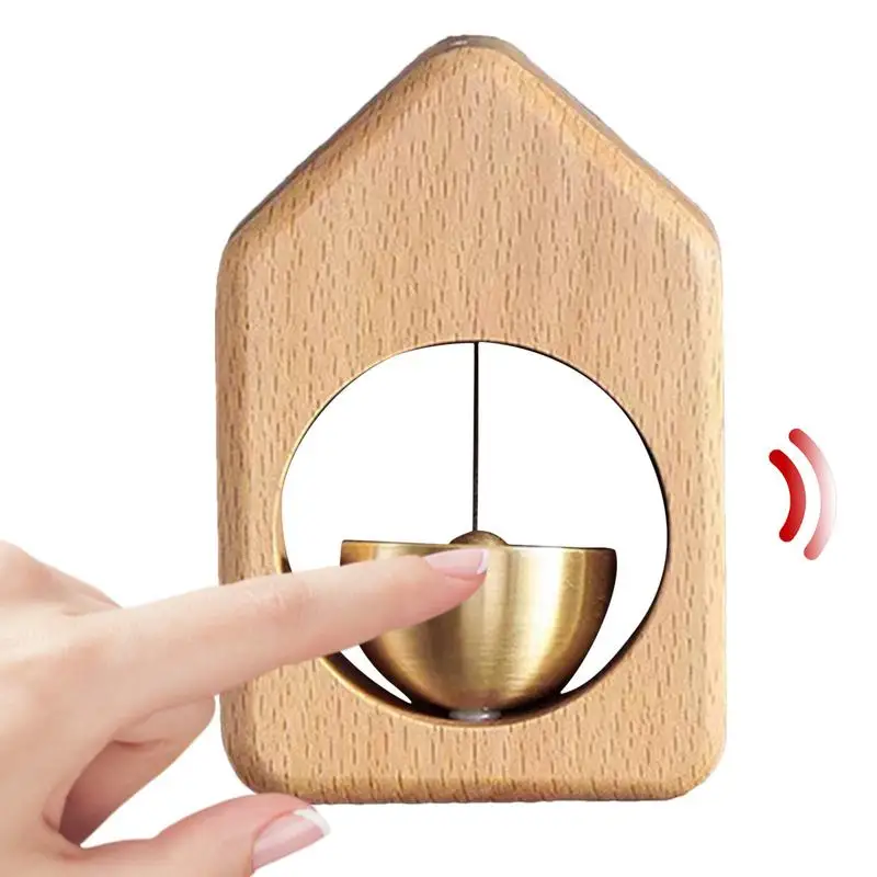 

Dopamine Doorbell Magnetic Shopkeepers Bell Wooden Doorbell Easy Installation Brass Doorbell With Pleasant Tone For Home Decors