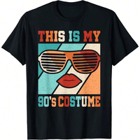 This Is My 90's Costume Women Outfit Disco Party T-Shirt Hip Hop Streetwear Y2k Ladies Clothes Women's Short -Sleeved T-shirts