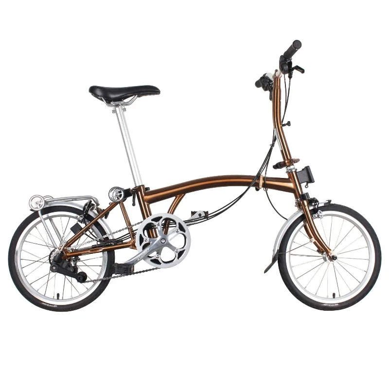 16 inch 6 speed inner three outer two bicycle, folding self commuting, foldable, retro