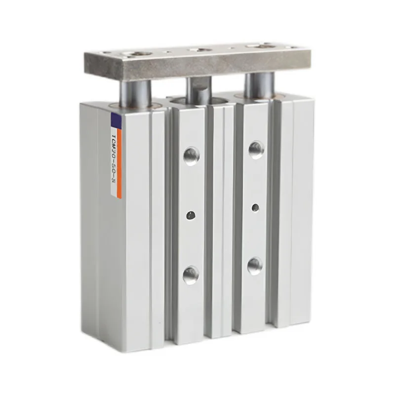 TCM 12/16/20/25/32/40/50/63 Tri-rod Cylinder Stroke 5-400mm Three Axes Three Rods Guided Pneumatic Cylinder Double Acting