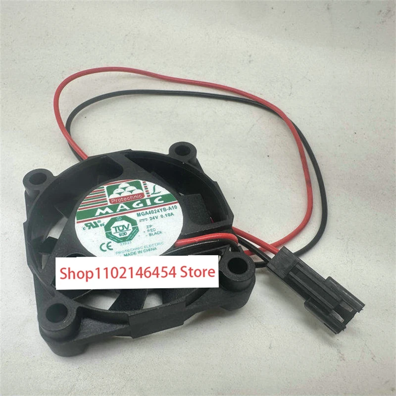 1 قطعة ل MAGIC MGA4024YB-A10 تيار مستمر 24 فولت 0.10A 40x40x10 مللي متر 2-سلك مروحة تبريد الخادم