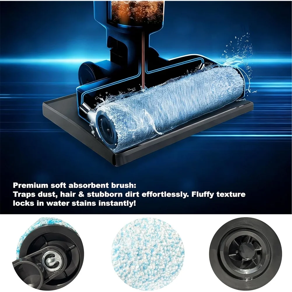 

Сменный ролик и фильтр ABBK-WD161 для Shark Hydrovac, комплект сменных роликовых щеток и поролоновых фильтров для Shark WD101