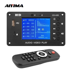 AIYIMA-reproductor decodificador MP3 Bluetooth 5,0, pantalla TFT de 2,8 pulgadas, HD, AUX, USB, tarjeta TF, Radio FM, decodificación, amplificador de sonido DIY, Audio en casa