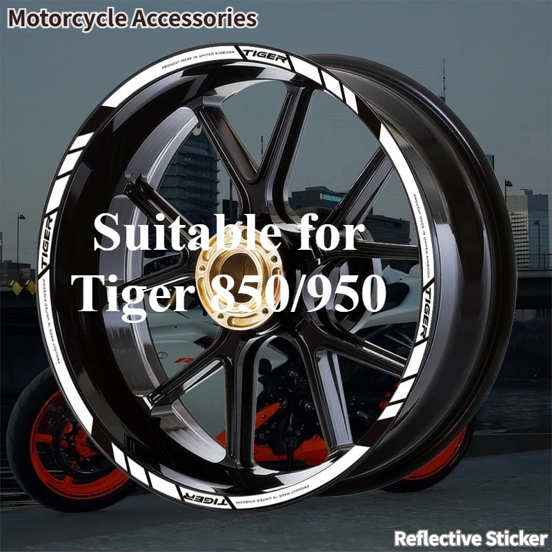 

850 950 подходит для Tiger 850/950 R21R17 R19R17 наклейка на ступицу колеса Latte аксессуар для мотоцикла рамка полоса светоотражающая наклейка