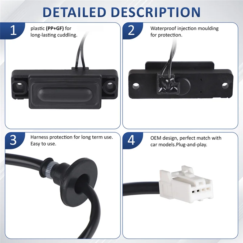 

N26R-1PC Tailgate Trunk Opening Switch Button For Suzuki SX4 Hatchback 3717879J00 37178-79J00 Trunk Boot Release Switch
