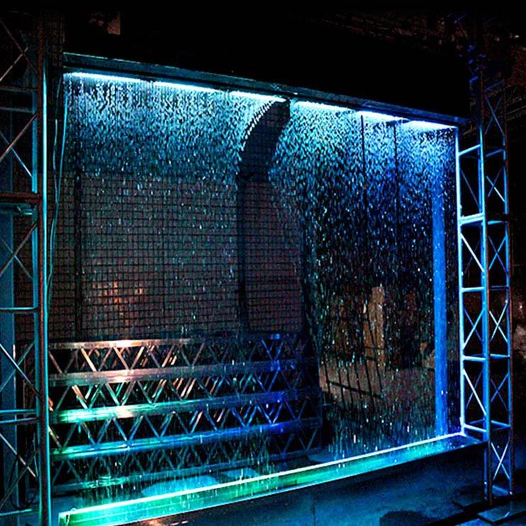 

Customization.3M Waterfall Magic Rain Water Graphic Digital Water Curtain Fountain Outdoor Indoor Decorate Show