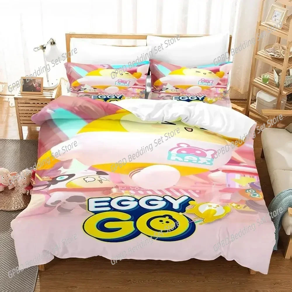 

Luxury New Eggy Party Bedding Set Single Twin Double Queen King Cal King Size Bed Linen Set